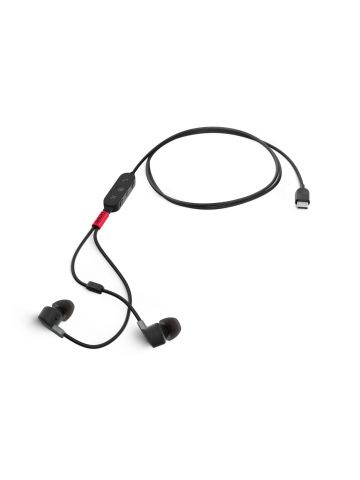 Lenovo 4XD1C99220 headphones/headset Wired In-ear Music/Everyday USB Type-C Black