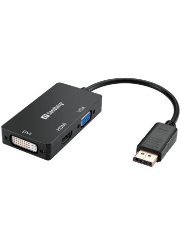 Sandberg Adapter DP>HDMI+DVI+VGA