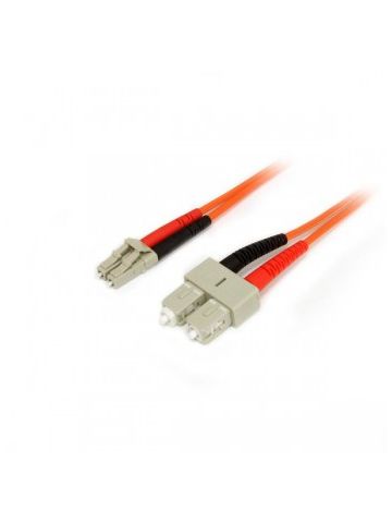 StarTech.com Fiber Optic Cable - Multimode Duplex 50/125 - LSZH - LC/SC - 1 m