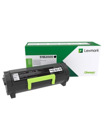 Lexmark 51B2000 Toner-kit return program, 2.5K pages ISO/IEC 19752 for Lexmark MS 317/417/517