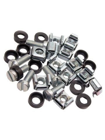 Cablenet Cage Nuts & Screws M6 Silver (PK 50)