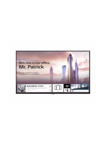 LG UH5F Digital signage flat panel 139.7 cm (55") IPS 4K Ultra HD Black Built-in processor Web OS