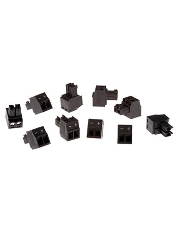 Axis Connector A 2-pin 3.81 Straight 10 pcs wire connector Black
