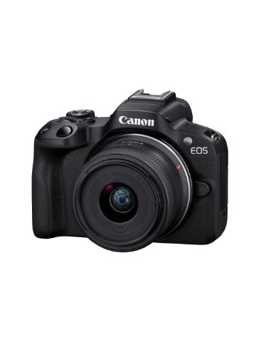 Canon EOS R50 APS-C Mirrorless Camera inc RF-S 18-45mm Lens - Black
