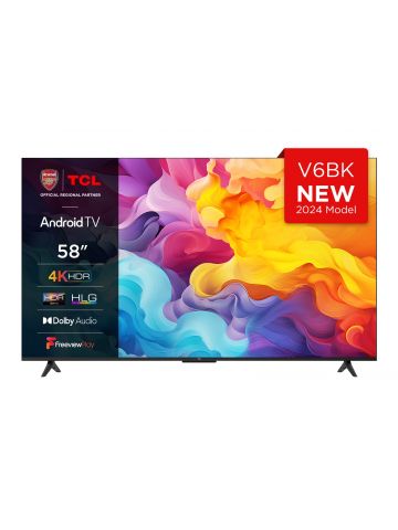 TCL 58V6BK TV 147.3 cm (58") 4K Ultra HD Smart TV Wi-Fi Titanium 270 cd/m²