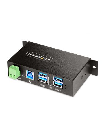 StarTech.com 5G4AINDRM-USB-A-HUB interface hub USB 3.2 Gen 1 (3.1 Gen 1) Type-B 5000 Mbit/s Black