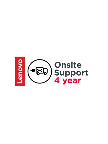 Lenovo Onsite Upgrade - Extended service agreement - parts and labour - 4 years - on-site - for ThinkCentre neo 30a 22, 30a 24, 30a 27, V30a-24ITL AIO, V50a-22IMB AIO, V510