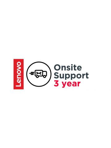 Lenovo Onsite, Extended service agreement, parts and labour, 3 years, on-site, for V110-15; V15 G2 ALC; V15 G4 AMN; V310-14; V310-15; V330-15; V340-17