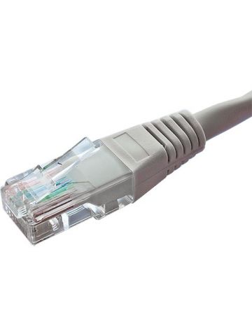 Cablenet 2.5m Cat6 RJ45 Grey U/UTP PVC 24AWG Flush Moulded Booted Patch Lead