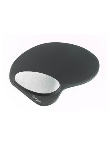 Kensington Memory Gel Mouse Pad with Integral Wrist Support - Black/Grey