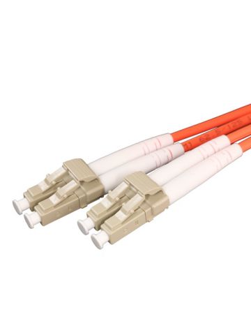 Cablenet 0.5m OM1 62.5/125 LC-LC Duplex Orange LSOH Fibre Patch Lead