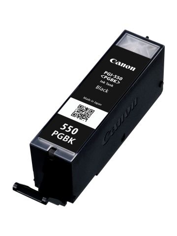 Canon 6496B001/PGI-550PGBK Ink cartridge black pigmented, 300 pages ISO/IEC 24711 2425 Photos 15ml for Canon Pixma IP 8700/IX 6850/MG 5450/MG 6350/MX 725