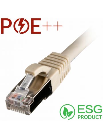 Cablenet 1m Cat6a RJ45 Grey S/FTP LSOH 26AWG Snagless Booted Patch Lead (PK 100)