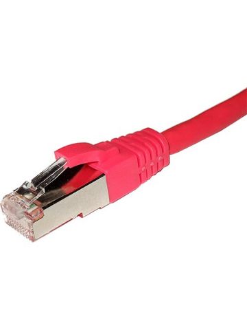 Cablenet 0.5m Cat6a RJ45 Red S/FTP LSOH 26AWG Snagless Booted Patch Lead