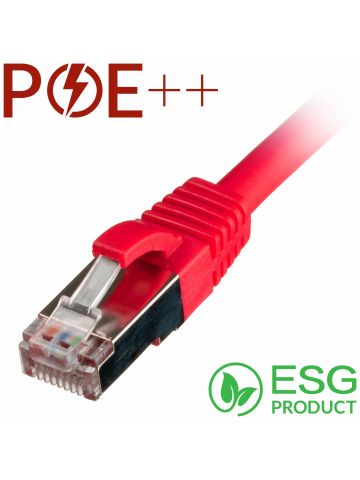 Cablenet 2m Cat6a RJ45 Red S/FTP LSOH 26AWG Snagless Booted Patch Lead (PK 100)