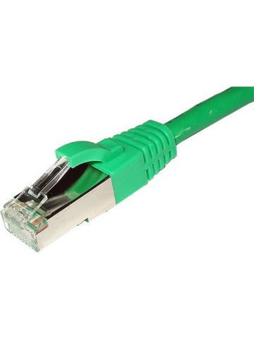 Cablenet 0.5m Cat6a RJ45 Green S/FTP LSOH 26AWG Snagless Booted Patch Lead