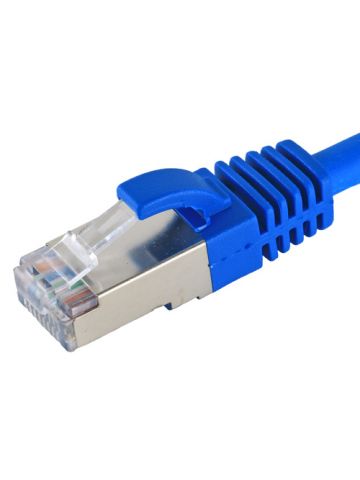 Cablenet 0.3m Cat6a RJ45 Blue S/FTP LSOH 26AWG Snagless Booted Patch Lead