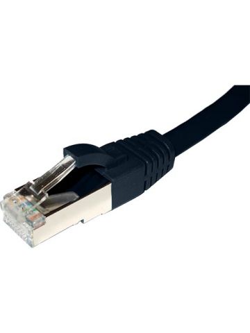Cablenet 0.3m Cat6a RJ45 Black S/FTP LSOH 26AWG Snagless Booted Patch Lead