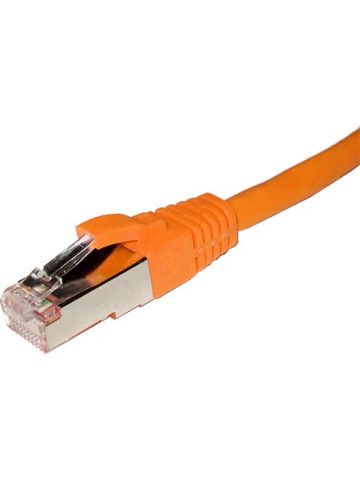Cablenet 0.5m Cat6a RJ45 Orange S/FTP LSOH 26AWG Snagless Booted Patch Lead