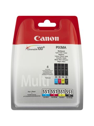 Canon CLI-551 C/M/Y/BK ink cartridge 4 pc(s) Original Standard Yield Black, Cyan, Yellow, Magenta