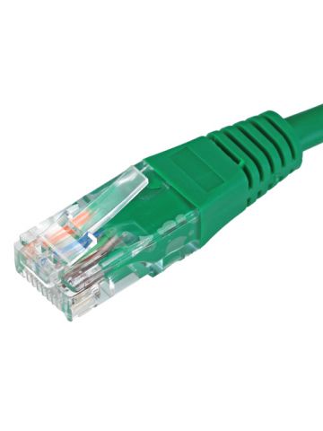 Cablenet 20m Cat5e RJ45 Green U/UTP PVC 24AWG Flush Moulded Booted Patch Lead
