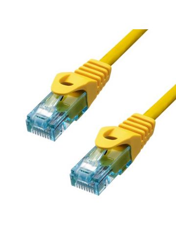 ProXtend CAT6A U/UTP CU LSZH Ethernet Cable Yellow 25CM