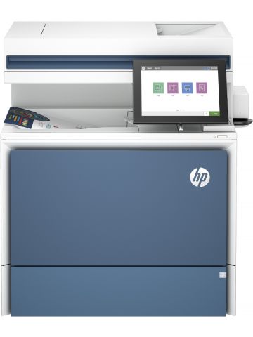 HP Color LaserJet Enterprise MFP 5800f Printer, Print, copy, scan, fax, Automatic document feeder; Optional high-capacity trays; Touchscreen; TerraJet cartridge