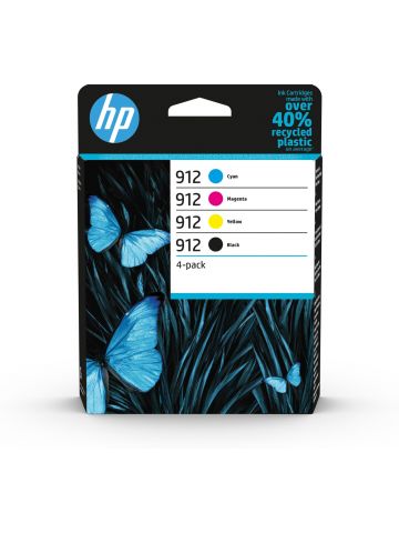 HP 6ZC74AE/912 Ink cartridge multi pack Bk,C,M,Y, 4x300 pages 17.08ml 8,3ml + 3x2,9ml Pack=4 for HP OJ Pro 8010/e/8020