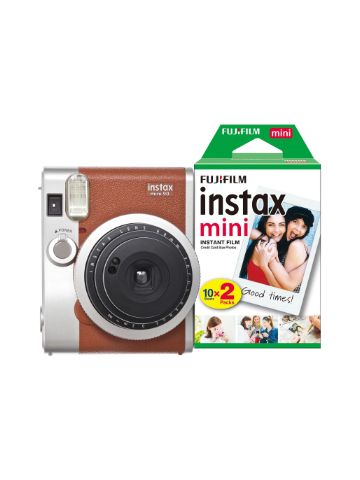 Fujifilm Instax Mini 90 Instant Camera (30 Shots) - Brown