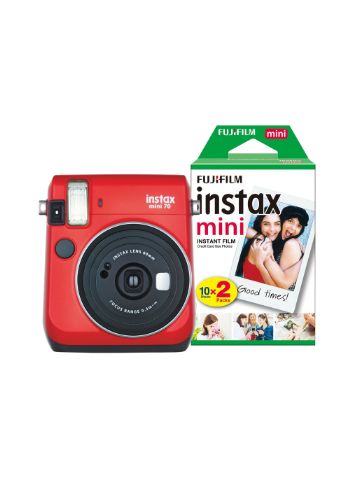 Fujifilm Instax Mini 70 Instant Camera (30 Shots) - Red