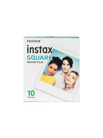 Fujifilm Instax Square Instant Photo Film - White, 10 Shot Pack