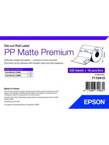 Epson 7113413 printer label White Self-adhesive printer label