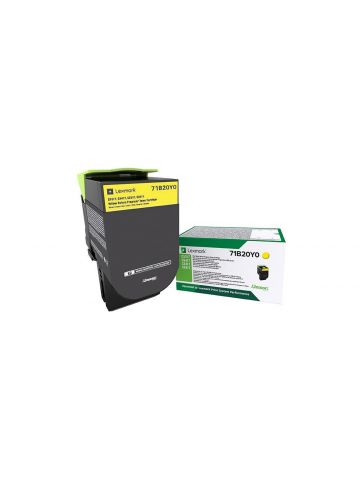 Lexmark 71B20Y0 Toner-kit yellow return program, 2.3K pages ISO/IEC 19752 for Lexmark CS 317/417/517