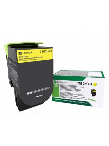 Lexmark 71B2HY0 Toner-kit yellow return program, 3.5K pages ISO/IEC 19752 for Lexmark CS 417/517