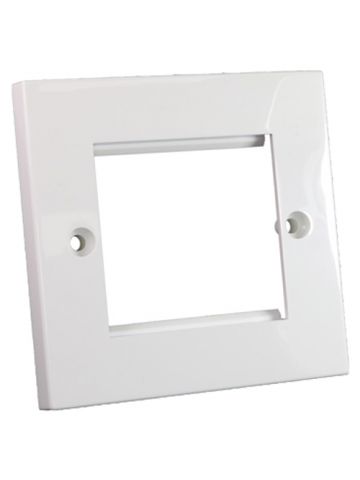 Cablenet Flat Faceplate 50mm x 50mm Single Gang