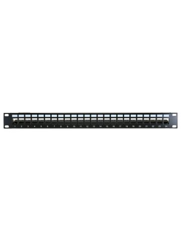 Cablenet 24 Port Cat6a 1u Unloaded Keystone Patch Panel