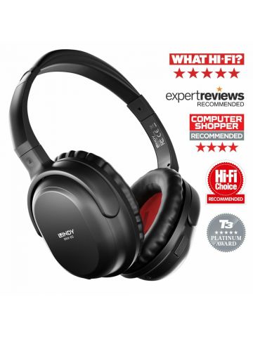 Lindy BNX-60 Wireless Active Noise Cancelling Headphones with aptX, Matt Black