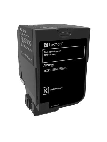 Lexmark 74C20K0 Toner-kit black return program, 3K pages ISO/IEC 19798 for Lexmark CS 720/725/CX 725