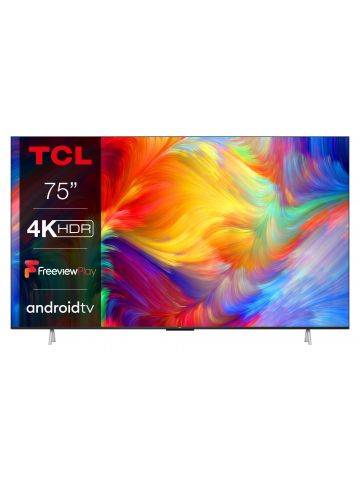 TCL 75P638K TV 190.5 cm (75") 4K Ultra HD Smart TV Wi-Fi Aluminium, Anthracite