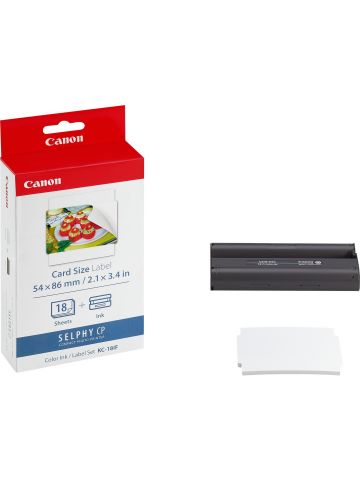 Canon 7741A001/KC-18IF Photo cartridge color + Sticker paper Pack=18 for Canon CP 100/1000/1500/820/900