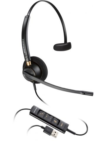 POLY EncorePro 515 Microsoft Teams Certified Monoaural with USB-A Headset