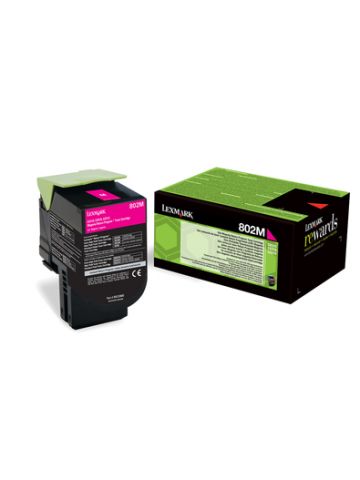 Lexmark 80C20M0/802M Toner-kit magenta return program, 1K pages ISO/IEC 19798 for Lexmark CX 310/410/510