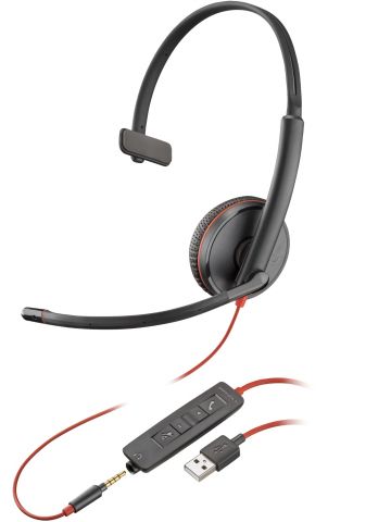 POLY Blackwire 3215 Monaural USB-A Headset (Bulk)