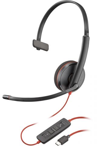 POLY Blackwire 3210 Monaural USB-C Headset (Bulk)