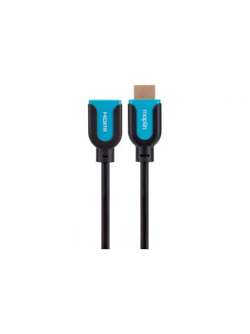 Maplin HDMI Male to HDMI Female 4K Ultra HD Extension Cable 3m Black