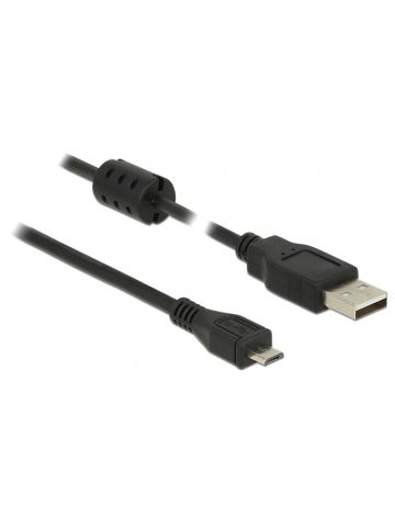 DeLOCK 84900 USB cable USB 2.0 0.5 m USB A Micro-USB B Black