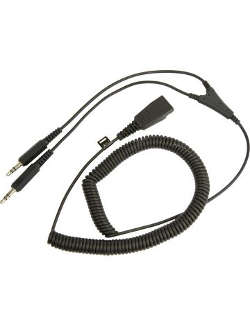 Jabra PC cord - QD to 2x3_5mm