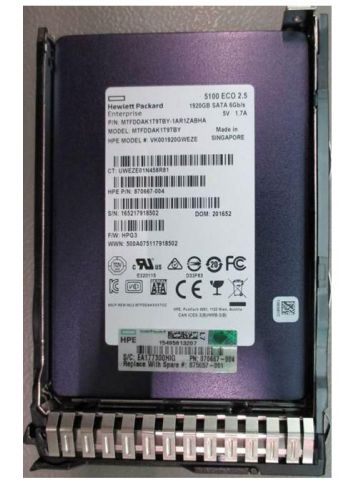 HPE SSD 1.92TB SFF SATA RI DS SC