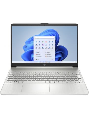 HP 15s-fq5020na Intel® Core™ i3 i3-1215U Laptop 39.6 cm (15.6") Full HD 4 GB DDR4-SDRAM 128 GB SSD Wi-Fi 5 (802.11ac) Windows 11 Home in S mode Silver