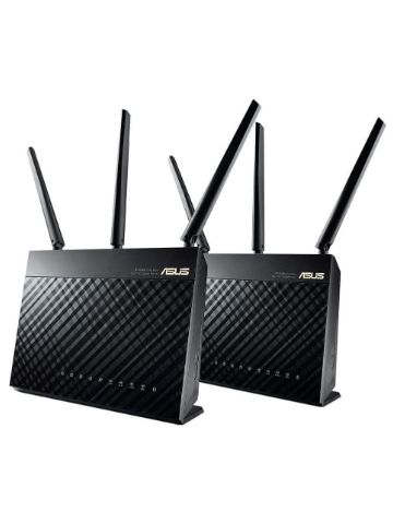 ASUS RT-AC68U wireless router Dual-band (2.4 GHz / 5 GHz) Gigabit Ethernet Black